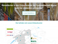 werbeflächen-einkaufscenter.ch Webseite Vorschau