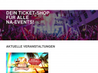 na-tickets.de Webseite Vorschau