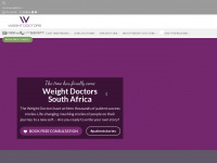 weight-doctors.co.za Webseite Vorschau