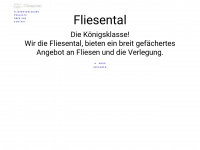 fliesental.at Webseite Vorschau
