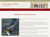 livinghistoryonline.de Webseite Vorschau