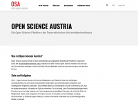 osa-openscienceaustria.at Webseite Vorschau