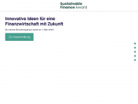 sustainable-finance-award.org Webseite Vorschau