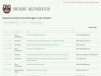hunde-agenda.ch Webseite Vorschau