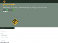 pre-commit.com Webseite Vorschau