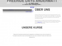 andermatt-freeride.ch Webseite Vorschau