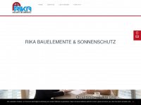 rika-sonnenschutz.de Webseite Vorschau
