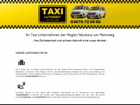 taxi-luthardt.de Webseite Vorschau