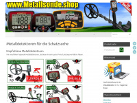 metallsonde.shop Webseite Vorschau