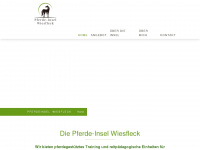 pferdeinsel-wiesfleck.at Webseite Vorschau