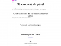 justknit.de Webseite Vorschau