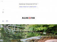 major-fish.ch Webseite Vorschau