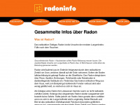 radoninfo.ch Webseite Vorschau