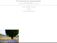 homoeopathie-privatschule.de Webseite Vorschau