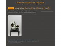 freier-kunstverein-kempten.de Webseite Vorschau