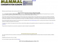 mammals.eu Webseite Vorschau