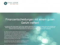 nina-leder.de Webseite Vorschau