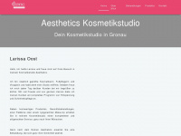 aesthetics-kosmetikstudio.de Webseite Vorschau
