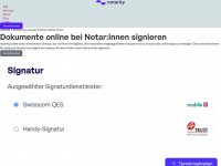 notarity.com Webseite Vorschau