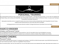 kreider-personaltraining.ch Webseite Vorschau