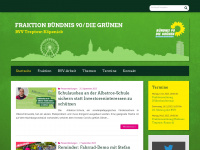 fraktion-gruene-treptow-koepenick.de Webseite Vorschau