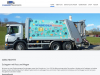 schneider-transporte.ch Webseite Vorschau