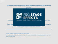 pro-stage-effects.de Webseite Vorschau