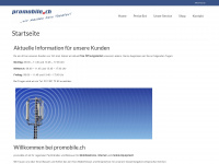promobile.ch Webseite Vorschau