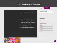 blog-stadtmuseum-dresden.de Webseite Vorschau