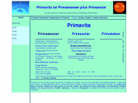 primavita.net Webseite Vorschau
