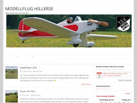 modellflug-hillerse.de Webseite Vorschau