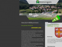 hoeningen-pfalz.de Webseite Vorschau