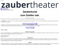 zaubertheater-aurich.de Webseite Vorschau