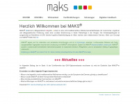 maks-therapie.de Webseite Vorschau