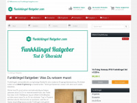 funkklingel-ratgeber.com Webseite Vorschau