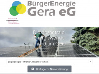 buergerenergie-gera.de Webseite Vorschau