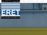 eret-tortechnik.de Webseite Vorschau