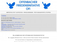 offenbacher-friedensinitiative.de Webseite Vorschau