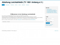 leichtathletik-tvamberg.de Webseite Vorschau