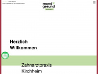 mundgesund-kirchheim.de Webseite Vorschau