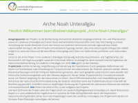 biodiv-arche.de Webseite Vorschau