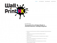 wallprintink.de Webseite Vorschau