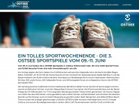 ostsee-sportspiele.de Webseite Vorschau