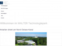 walter-technologiepark.de Webseite Vorschau