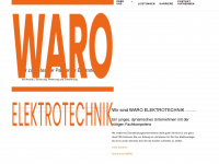 waro-elektro.de Webseite Vorschau