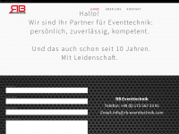 rb-eventtechnik.com Webseite Vorschau