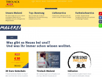 tirolack.at Webseite Vorschau