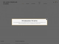 deleoncigars.ch Webseite Vorschau