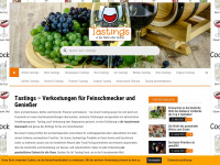 tastings.info Webseite Vorschau