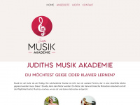 judiths-musik-akademie.at Webseite Vorschau